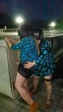 【Cross-dressing】Video of a transvestite man playing exhibitionist with a woman 17 minutes 01 seconds